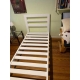 Cama 1 plaza modelo Junior en blanco (C524)