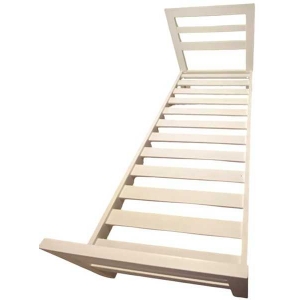 Cama 1 plaza modelo Junior en blanco (C524)