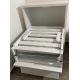 Cama repisa plegable de 1 plaza en blanco (C529)