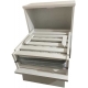 Cama repisa plegable de 1 plaza en blanco (C529)