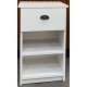Mesa de luz modelo Eco 1 cajón en blanco