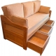 Cama marinera sofá modelo Olímpica con cajones abierta (C543)